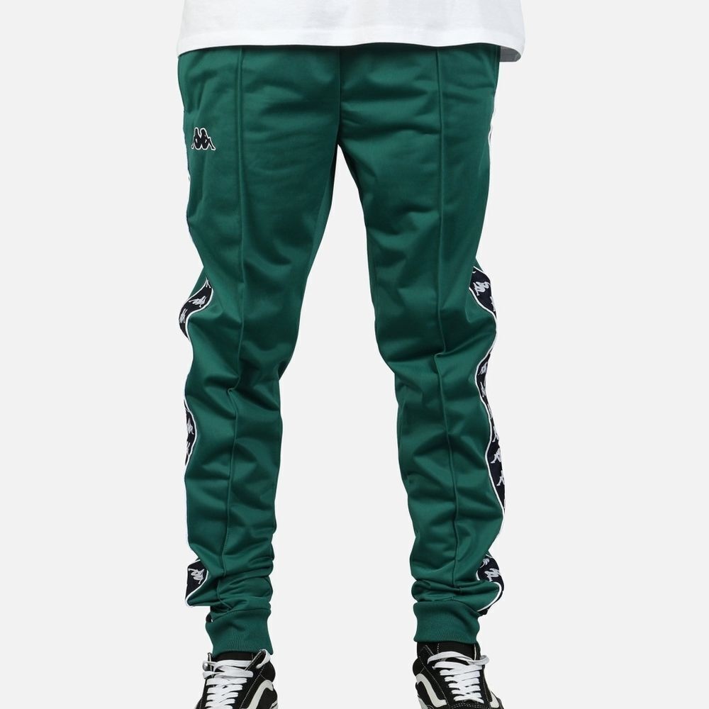 Kappa Green & Navy 222 Banda Track Pants Size Medium - Picture 6 of 13